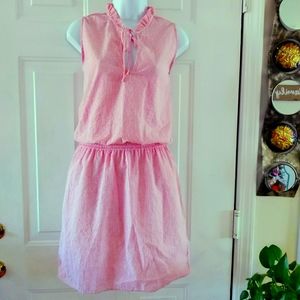 Go CoCo White and Red Striped Dress. Size L. 🆕